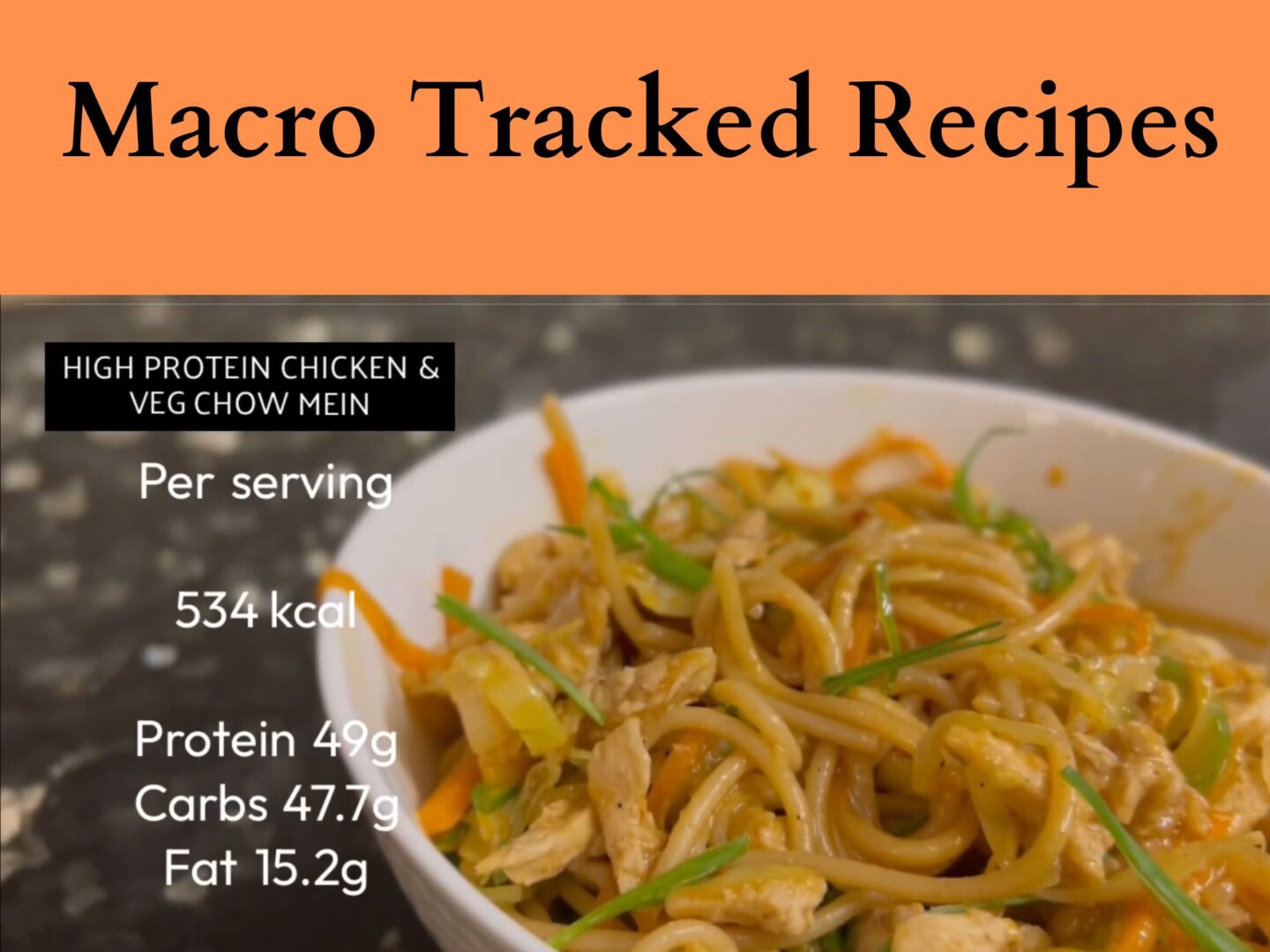 High Protein Chicken Chow Mein