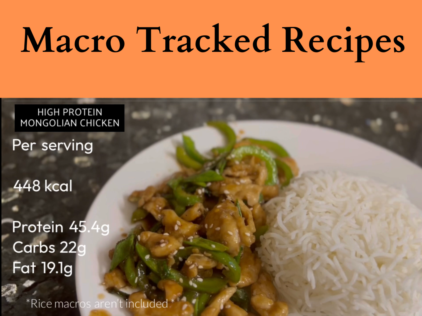 High Protein Mongolian Chicken